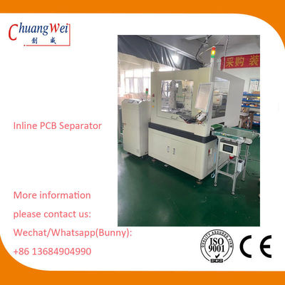 High Efficiency Inline PCB Router Machine with Break Blade Checking Function